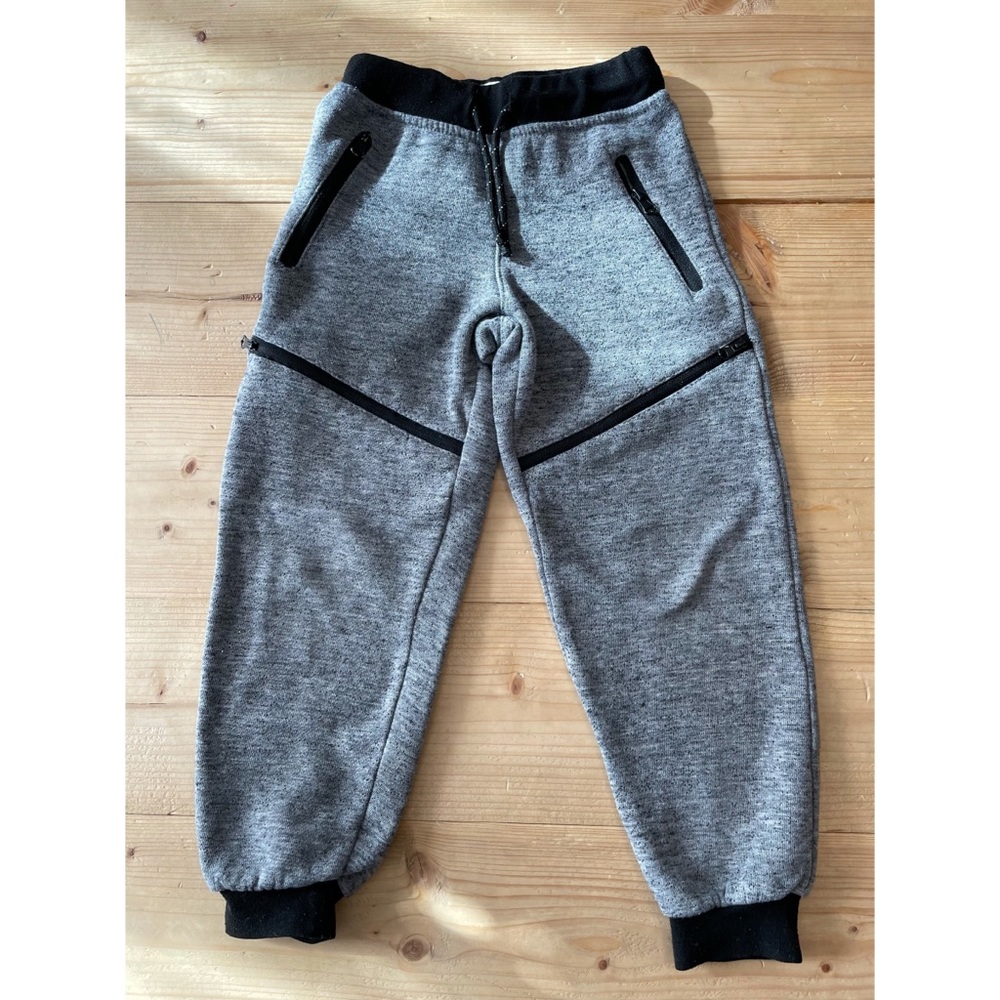 Gray/Black Boys Sweatpants